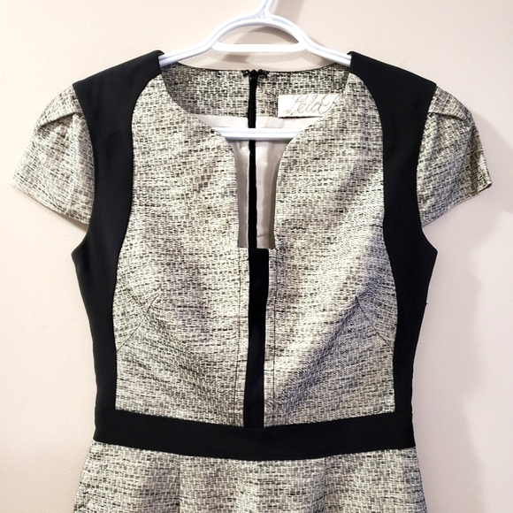 Lela Rose - Sheath Dress in Textured Fabric - Read for Sizing - Picture 3 of 9